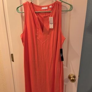 New York & Company Size: Large Color: Coral Dress: Mini